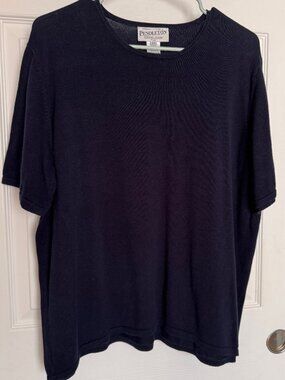 Pendleton Navy 100% Cotton Tee 2XL Plus Size